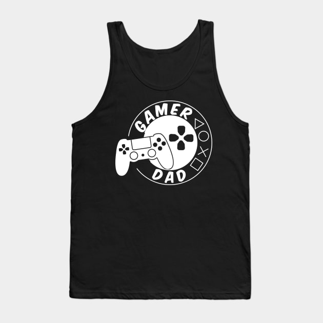 Gamer Dad Tank Top by Quietly Creative